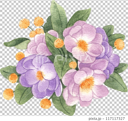 Pink purple wedding watercolor png icon 117117327
