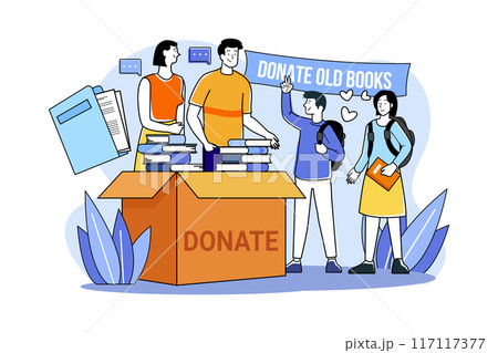 Volunteer group donates old books and newspapers to poor students Volunteer group donates old books and newspapers to poor students 117117377