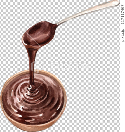 Waffles with fruit fillings.Sweet pastries with cream and fruits.PNG watercolor icon Waffles with fruit fillings.Sweet pastries with cream and fruits.PNG watercolor icon 117117467