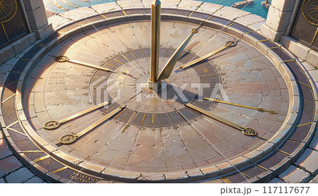 古代日時計 古代日時計 117117677