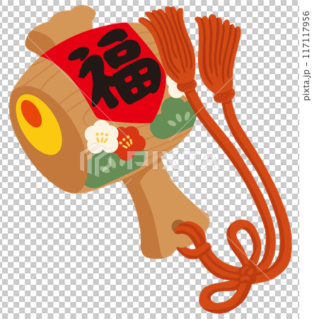 打ち出の小槌のベクターイラスト 打ち出の小槌のベクターイラスト 117117956