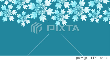雪　クリスマス　冬　光　背景	 117118385