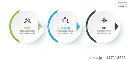 Business concept infographic template with option. 117118683