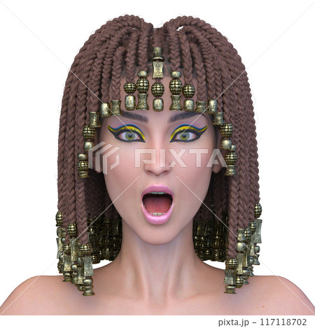 クレオパトラメイクの女性 クレオパトラメイクの女性 117118702