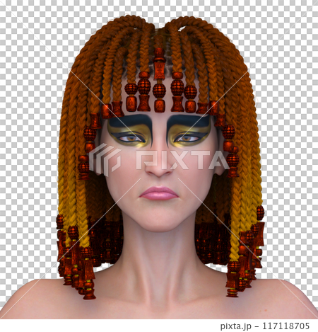 克莉奧佩特拉化妝的女人 117118705