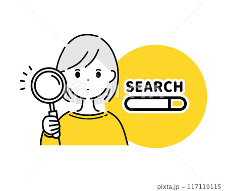 検索する女性 検索する女性 117119115