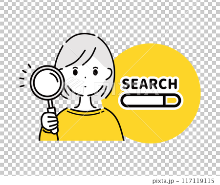 検索する女性 検索する女性 117119115