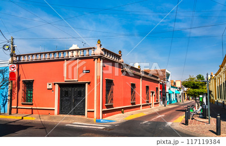 Traditional houses in San Pedro Tlaquepaque - Guadalajara, Mexico Traditional houses in San Pedro Tlaquepaque - Guadalajara, Mexico 117119384