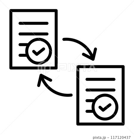情報が循環し活用されていることを表すアイコン。 情報が循環し活用されていることを表すアイコン。 117120437