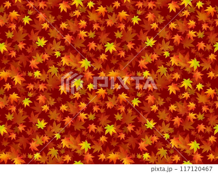 紅葉のシームレスパターン E-3' 紅葉のシームレスパターン E-3' 117120467