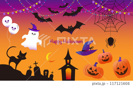 かわいいハロウィン 117121608