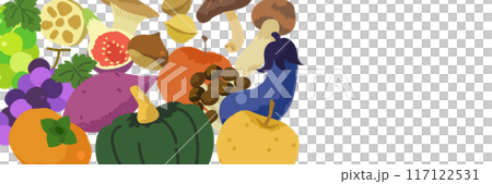 Autumn taste banner _ vector material copy space no text Autumn taste banner _ vector material copy space no text 117122531