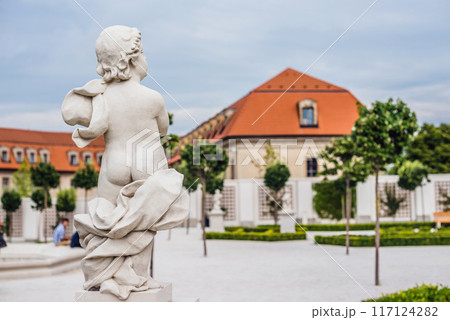 Statue in Baroque Garden by Bratislava Castle 117124282