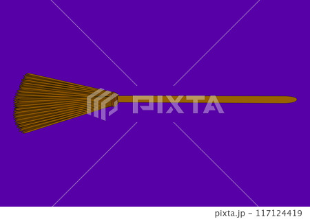 Witches Broomstick Vector Illustration 117124419