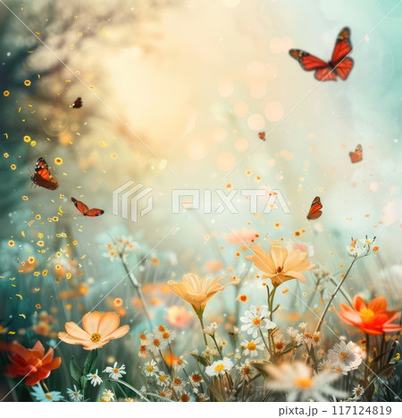 Abstract spring green grass on meadow background. Abstract spring green grass on meadow background. 117124819