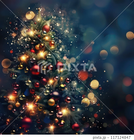 Abstract Christmas background . 117124847