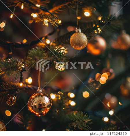 Abstract Christmas background . 117124850