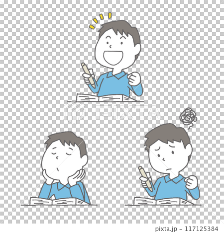 Boy studying Boy studying 117125384