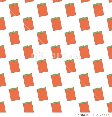 Christmas presents seamless pattern. Happy New Year simple surface design background. Vector outline flat illustration. 117125477