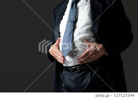 内臓脂肪　おなか　手元 117125544