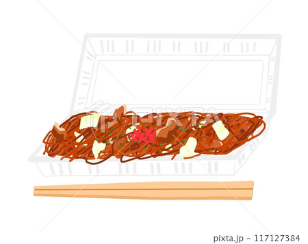 お祭り用の焼きそばの素材 117127384