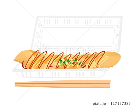お祭り用のイカ焼きの素材 117127385