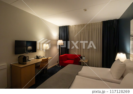 北欧スウェーデン ストックホルムの綺麗なクラリオン ホテル サインの客室 北欧スウェーデン ストックホルムの綺麗なクラリオン ホテル サインの客室 117128269