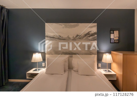 北欧スウェーデン ストックホルムの綺麗なクラリオン ホテル サインの客室 117128276