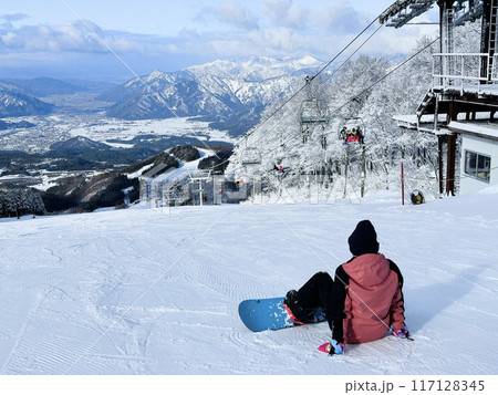スキー場からの眺め 117128345