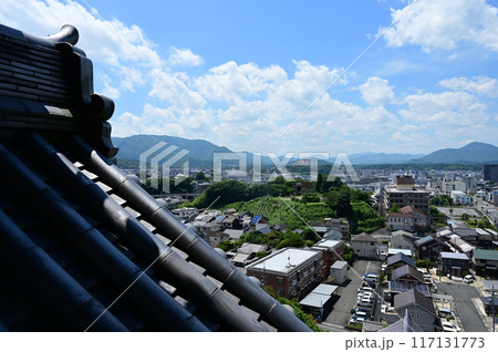 福知山城(京都府)から眺める城下町 福知山城(京都府)から眺める城下町 117131773