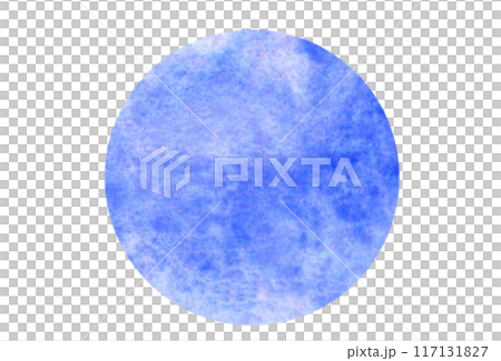 出血圓形水彩紋理形狀 出血圓形水彩紋理形狀 117131827