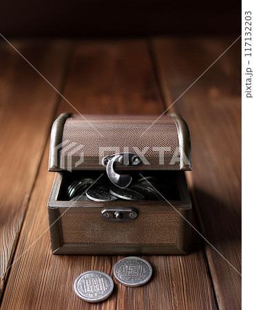 銀貨と小さな箱 銀貨と小さな箱 117132203