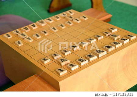 将棋の盤面と対局の席 117132313