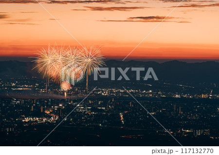 夜空に舞う打ち上げ花火 夜空に舞う打ち上げ花火 117132770