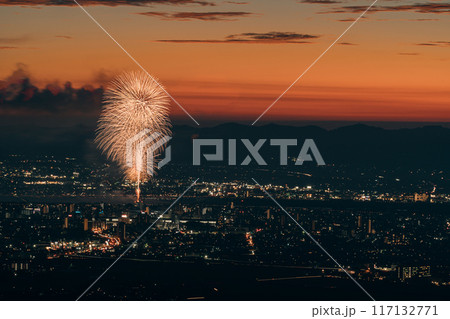 夜空に舞う打ち上げ花火 夜空に舞う打ち上げ花火 117132771