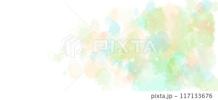 カラフルな水彩のペイント背景 カラフルな水彩のペイント背景 117133676