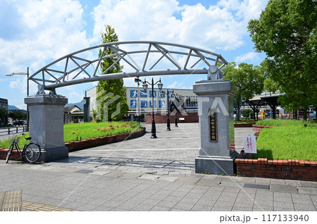 福知山駅の付近にある南口公園と転車台 117133940