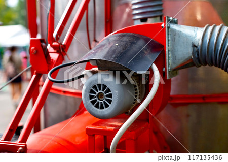 high pressure hydraulic pump assemble with electric motor set install at manufacturing industrial machine high pressure hydraulic pump assemble with electric motor set install at manufacturing industrial machine 117135436