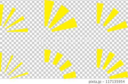 Emphasis attention notice comic mark icon set 117135954