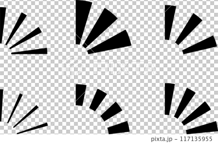 Emphasis attention notice comic mark icon set Emphasis attention notice comic mark icon set 117135955