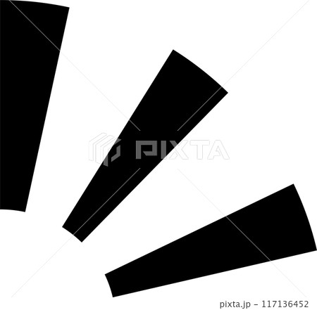 強調　注目　気づき　漫符マーク　アイコン　 117136452