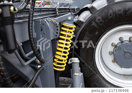 Image cushioning springs of the cultivator. 117136498