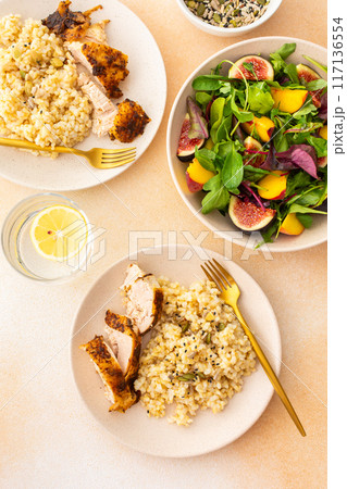 Delicious hearty lunch Delicious hearty lunch 117136554