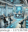 近未来のサイバー薬局 117136788