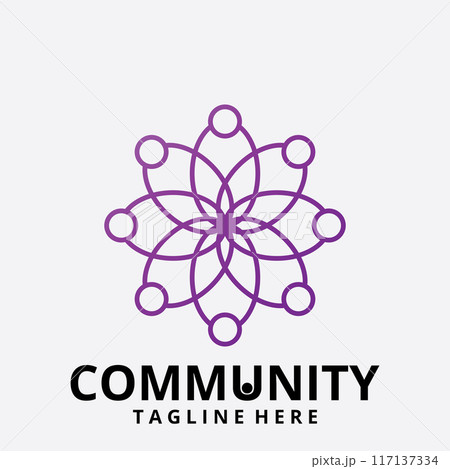 Community, network and social icon 117137334