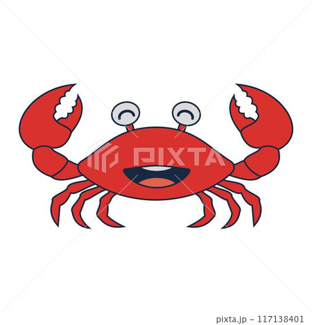 crab vector illustration design icon 117138401
