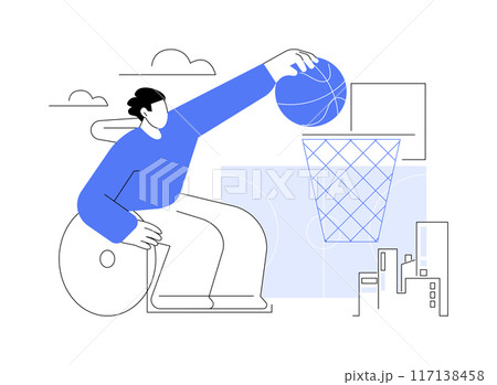 Training facility isolated cartoon vector illustrations. 117138458