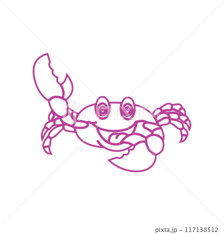 crab vector illustration design icon 117138512