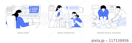 Medical school isolated cartoon vector illustrations se Medical school isolated cartoon vector illustrations se 117138956
