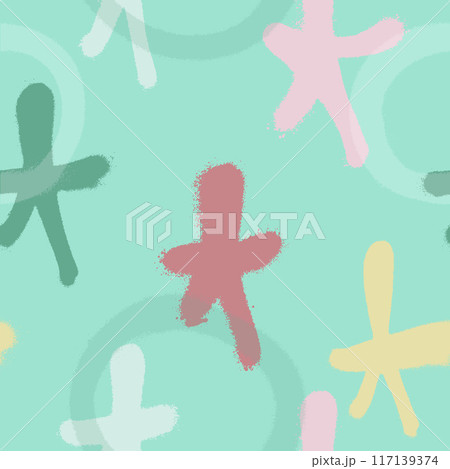 Graffiti spray paint seamless pattern. Vector illustration. Graffiti spray paint seamless pattern. Vector illustration. 117139374